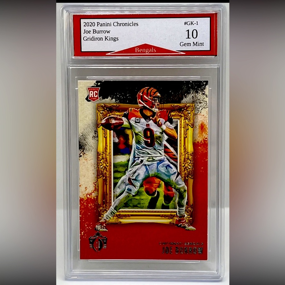 Joe Burrows Gridiron Kings Rookie Card                    Graded: Mint 10